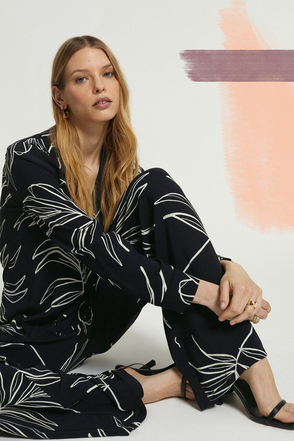 Midnight Frond Coord Set