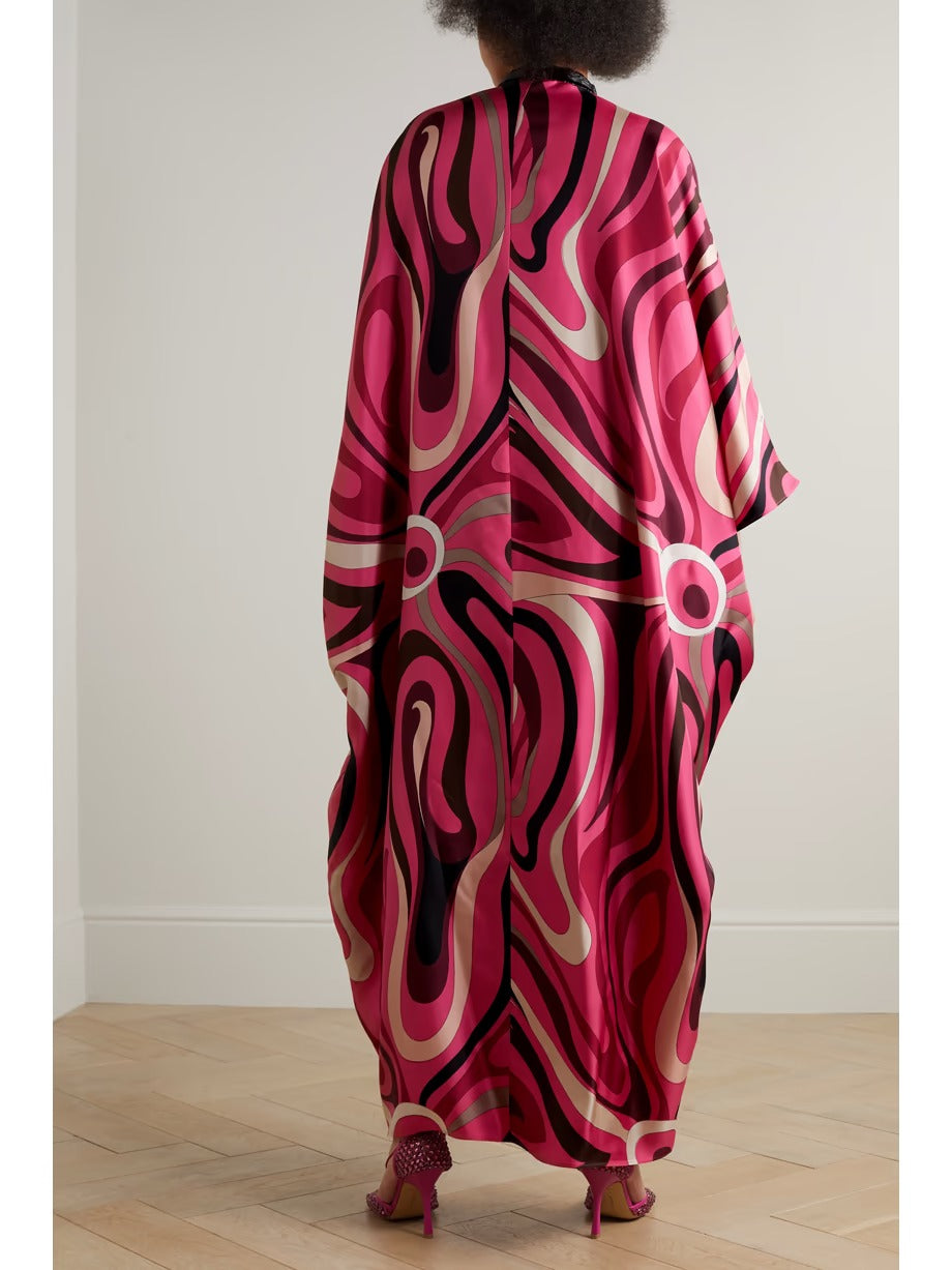 Psychedelic Rose Kaftan