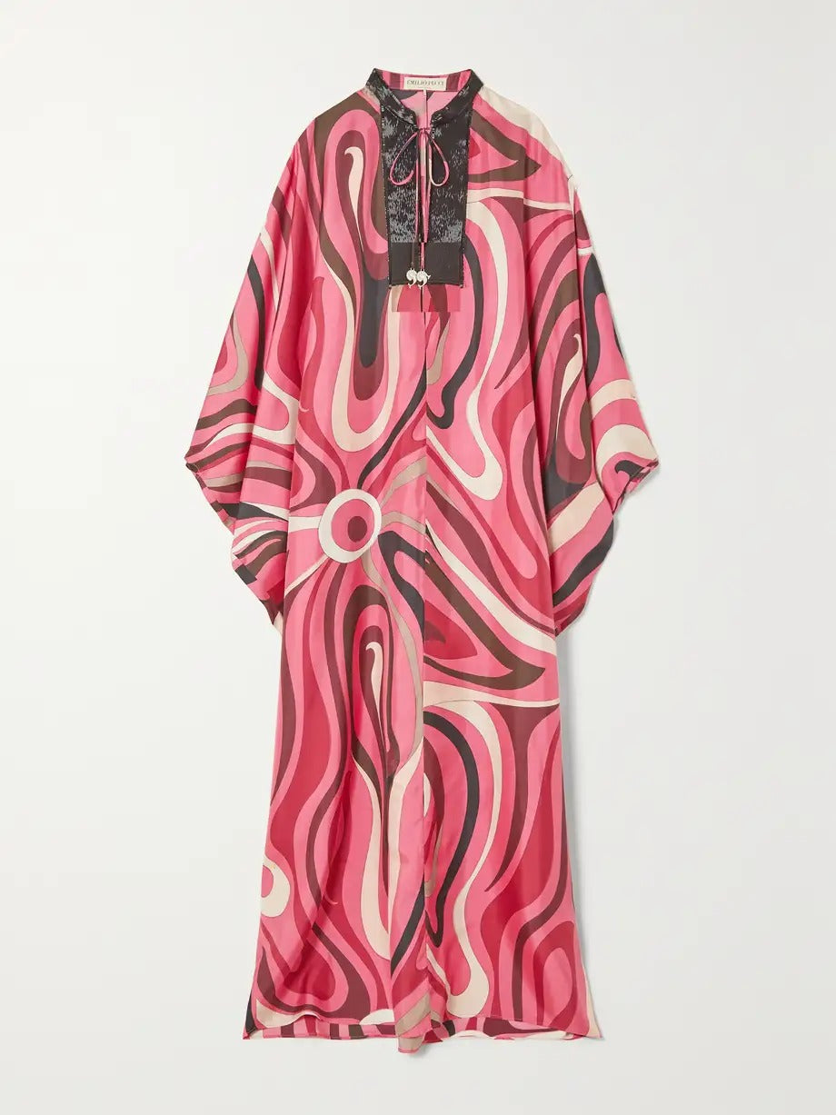 Psychedelic Rose Kaftan