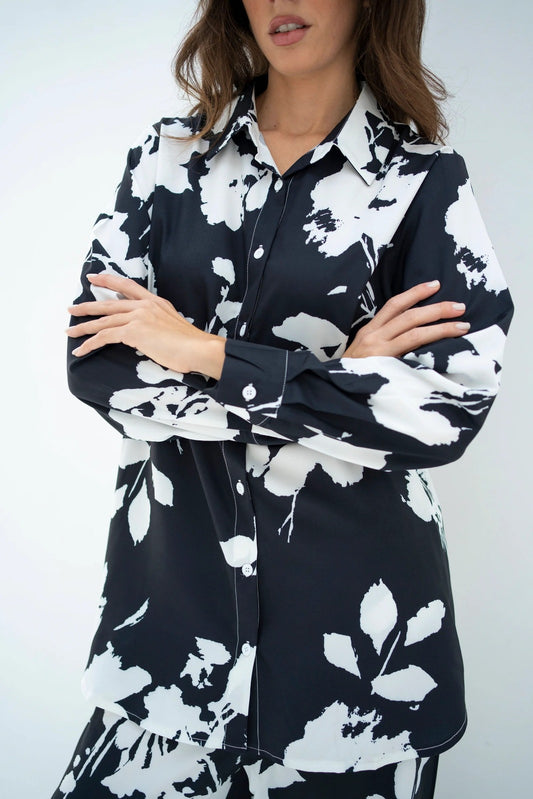 Noir Flora Coord Set